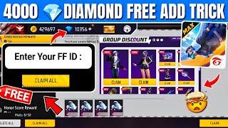  4000 Free Diamonds in Free Fire Trick | How to Get Free diamond in freefire max | Free Diamond App