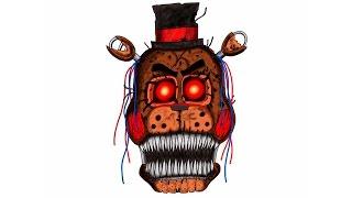 iPad Pro, How to draw nightmare Toy Freddy, FNAF, Как нарисовать кошмарного Той Фредди