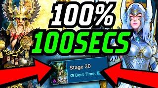 MOST F2P FRIENDLY ODIN DUNGEON TEAM STAGE 30! 100% WIN RATE FULL AUTO! | RAID: SHADOW LEGENDS