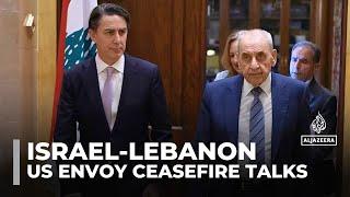 Lebanon ceasefire talks: US envoy hopes for deal despite new Israeli strikes