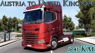 DAF 2021 XG | Long Delivery Ep 1 | Austria to United Kingdom | Euro Truck Simulator 2 | Logitech G29