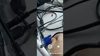 DVR connect to the screen with VGA cable