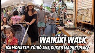 Waikiki Walk Ice Monster | Kuhio Ave | Duke's Marketplace | Kalakaua Ave | Where is Waikiki Shell