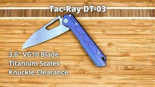 Tacray DT-03: Interesting and Affordable Kitchen Utility Folder in Titanium & VG10 Steel