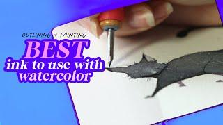 Best Ink to Use with Watercolor and Why