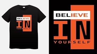 Typography T-shirt Design (Part-1) || Adobe Illustrator || The Graphic Zone
