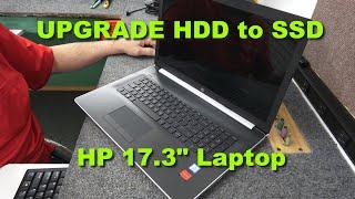 HP 17.3" Laptop Replace HDD With NEW SSD