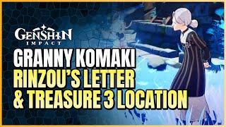 Komaki NPC Treasure 3 And Rinzou's Letter Treasure Location | Watatsumi Secret Quests And Treasures