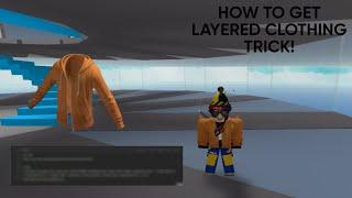 How to get the 3D LAYERED CLOTHING! (Trick) | Roblox