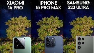 Xiaomi 14 Pro VS iPhone 15 Pro Max VS Samsung Galaxy S23 Ultra Camera Comparison