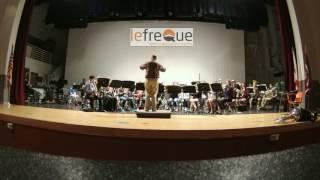 High school band Alex Kaminsky concert band rehearsal with lefreQue