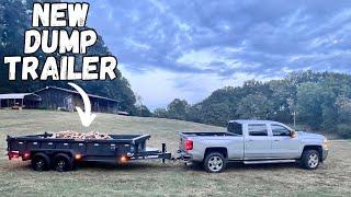 New Lamar Dump Trailer #lamartrailers #firewood #sidehustle