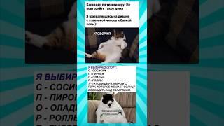 Мемасики про котиков часть 316 #meme #funny #shorts