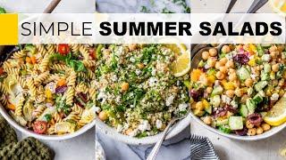 SIMPLE SUMMER SALAD IDEAS | crazy easy recipes
