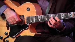 Andy Brown playing solo jazz guitar doing I Never Knew