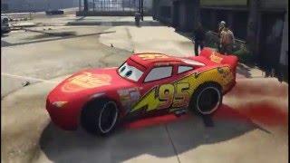 прыжки Молния МакКуин Тачки Lightning McQueen Disney Cars in GTA 5