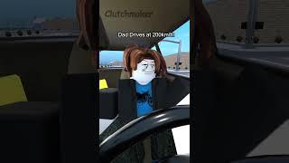 Mom Vs Dad Driving be like: #shorts #short #roblox #funny #robloxmemes