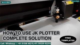 How to use Jk Plotter complete solution,  Print on black t-Shirt, Vynle Roll Cuting . ApparelTech