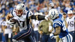 Rob Gronkowski spins & swats away Colts on this touchdown (Week 11, 2014)