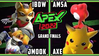 Apex 2022 GRAND FINALS - iBDW & Jmook Vs. aMSa & Axe - SSBM Melee Tournament