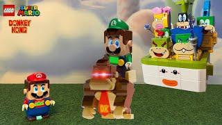 Donkey Kong kidnaps Luigi! Mario enters the Nintendo Switch to save him! Will he succeed? #legomario