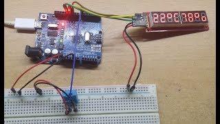 DHT11 Temperature and Humidity Sensor Displaying on MAX7219 using Arduino