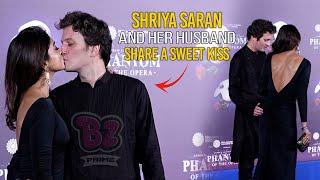 Shriya Saran's Romantic Moment: Kisses Husband as They Arrive at The Phantom of the Opera