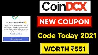 Coin Dcx New Coupon Code ₹500 | New CoinDcx Coupon Code 2022