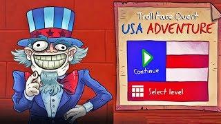 Troll Face Quest USA Adventure Funny Clips - Win and Fail All Levels