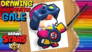 How To Draw SQUEAKBUSTER GALE New skin easily | Brawl Stars \ Comment Dessiner GAEL SOS SQUEAK skin