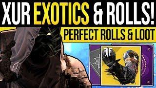 Destiny 2 | XUR'S EXOTICS & ENHANCED ROLLS! Xur Location, Bounties & NEW Exotics | 9th August 2019