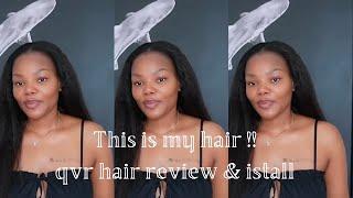 My Own Hair? 4c Hair grows in min! Easy Install V part wig! Must Have! Qvr Hair