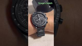 SNOOPY in black OMEGA x Swatch moonswatch Mission to moonphase #omegamoonwatch