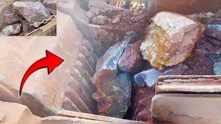 Jaw-Dropping Stone Crushing: Heavy Duty Machinery"Stone Crusher in Action: Crushing Hard Rocks ::