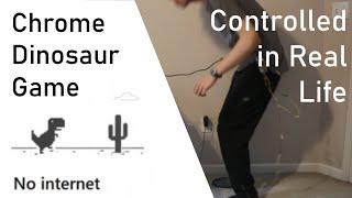 Controlling the Chrome Dinosaur Game in Real Life using Arduino