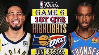 インディアナ・ペイサーズ vs オクラホマシティ・サンダー 第1クォーター 2025年6月19日 ハイライト | NBAシーズン