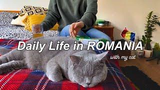 Simple Life in Romania, Indian Order, Getting 2 New Plants, Shopping & Cleaning, ASMR Silent VLOG