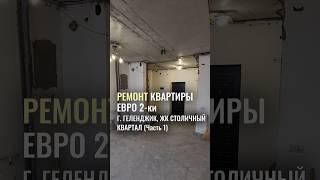 ДЕЛАЕМ ИЗ ЕВРО 2-ки КВАРТИРУ СТУДИЮ| г. Геленджик, ЖК Столичный квартал #topshorts #topchannel