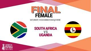 AFRICA NETBALL CUP 2024 - SWAKOPMUND NAMIBIA - DAY 6 - FEMALE FINAL - SOUTH AFRICA vs UGANDA