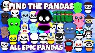 ROBLOX - Find the Pandas -  ALL EPIC PANDAS 