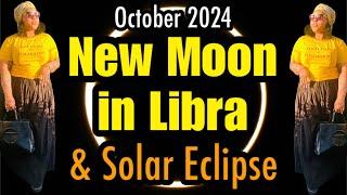 New Moon in Libra & Solar Eclipse: Meaning, Energy, What to Do, Journaling, Crystals, Herbs, & More