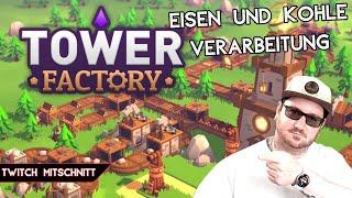 Eisen und Kohle verarbeitung! Stufe 2 Gebäude freigeschalten! Lets Play Tower Factory