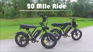 Epic Full Throttle eBike ride with Amyet G60 & Movcan V30