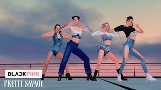 The Sims 4 Machinima : Blackpink Pretty Savage Dance | PRIMROSE SIMS  // 심즈 4 : 블랙핑크