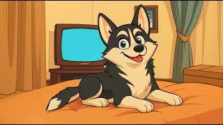 Mishka the Talking Husky says "I love you"