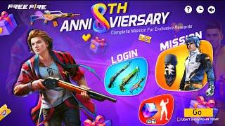 8 Anniversary 100% Free Rewards| 2 Free Magic Cube Free Fire | Free Fire 8th Anniversary Event