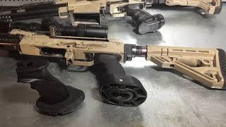 Рукоятки на АК/Сайга/Вепрь с пяткой: Ergo grip, Custom Arms, Alfa Arms и DPMS