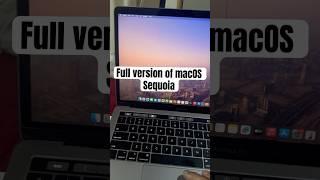Full version of macOS Sequoia (2018 model) #appleuser #tutorial