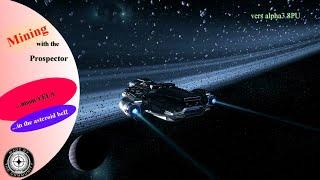 Star Citizen Video - Mining in the asteroid belt of moon YELA