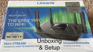 Linksys AC2200 Triband router | Max-Stream | EA8300 unboxing and Setup